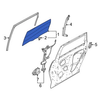 Kia OE - Front Left Door Glass