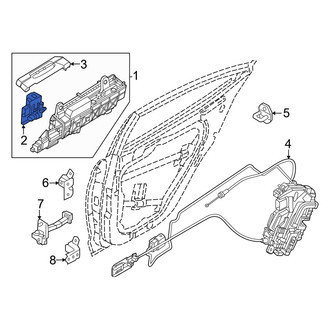 Kia OE - Rear Left Door Latch Assembly