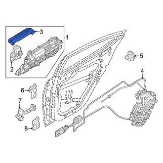 Kia OE - Front Left Exterior Door Handle Cover