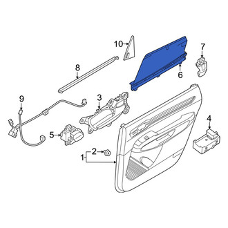 Kia OE - Rear Left Door Glass Sunshade