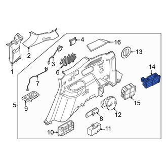 Kia OE - Rear Right 12 Volt Accessory Power Outlet