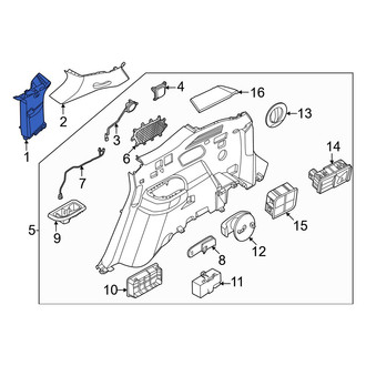 Kia OE - Right Body C-Pillar Trim Panel