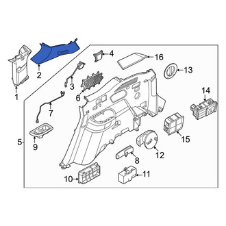 Kia OE - Right Body D-Pillar Trim Panel