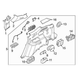 Kia OE - Quarter Panel - Interior Trim (Passenger Side)