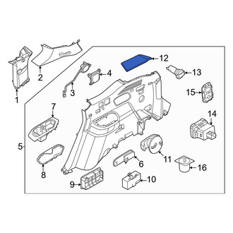 Kia OE - Rear Left Interior Quarter Panel Trim Panel Insert