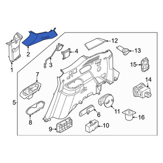 Kia OE - Left Body D-Pillar Trim Panel