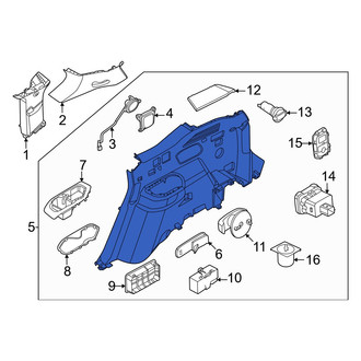 Kia OE - Rear Left Interior Quarter Panel Trim Panel