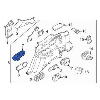 Kia OE - Rear Left Interior Quarter Panel Cup Holder