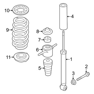Kia OE - Rear Suspension - Shocks & Components (W/O Self Leveling Suspension)
