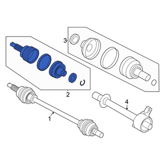 Kia OE - Rear Outer CV Joint Kit