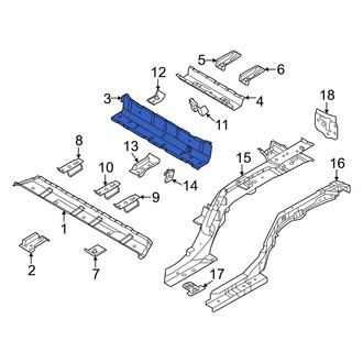 Kia OE - Rear Center Floor Pan Crossmember