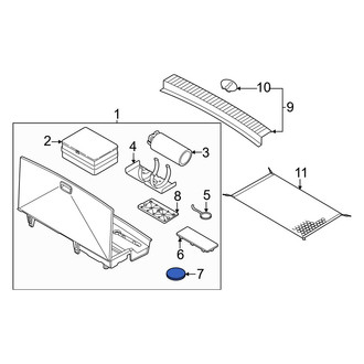Kia OE - Trunk Floor Storage Box Cap