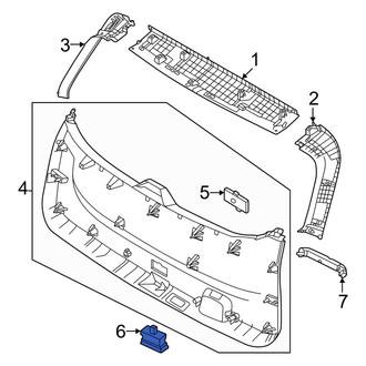 Kia OE - Rear Left Liftgate Latch Release Switch
