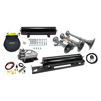 Kleinn® - Onboard Air System with 6450RC Compressor and 730 Train Horn with Spare Tire Location