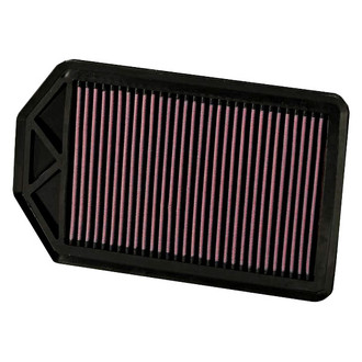 K&N® - 33 Series Unique Red Air Filter (10.625" L x 6.625" W x 0.875" H)