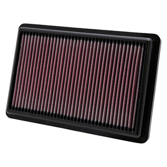K&N® - 33 Series Panel Red Air Filter (11" L x 7" W x 1" H)