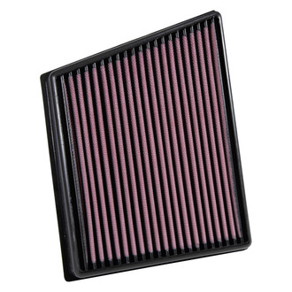 K&N® - 33 Series Driver Side Panel Red Air Filter (10.031" L x 7.563" W x 1.625" H)