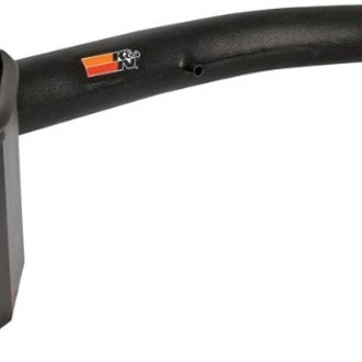 K&N® - 57 Series FIPK Generation II High-Density Polyethylene Black Cold Air Intake System with Red Filter and Intake Pipe and Heat Shield