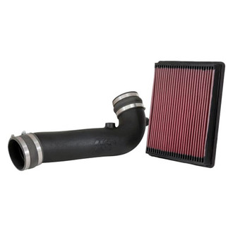 K&N® - 57 Series FIPK Generation II High-Density Polyethylene Black Cold Air Intake System with Red Filter