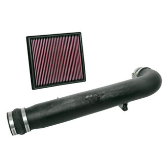 K&N® - 57 Series FIPK Generation II High-Density Polyethylene Black Cold Air Intake System with Red Filter