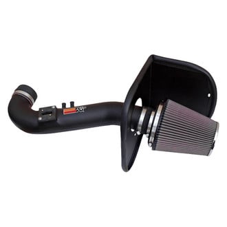 K&N® - 57 Series FIPK Generation II High-Density Polyethylene Black Cold Air Intake System with Red Filter and Intake Pipe and Heat Shield