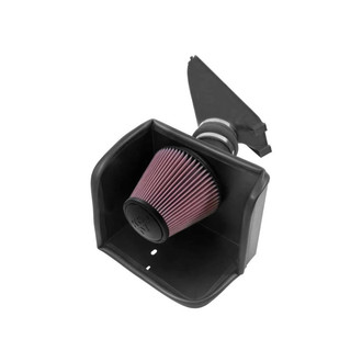 K&N® - 57 Series FIPK Generation II High-Density Polyethylene Cold Air Intake System with Red Filter and Heat Shield