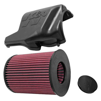 K&N® - 57S Performance Generation I Round Red Airbox with Lid