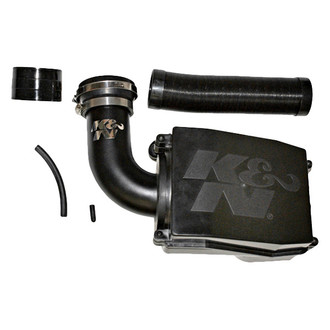 K&N® - 57S Performance Generation II Round Red Aluminum Airbox and Intake Pipe
