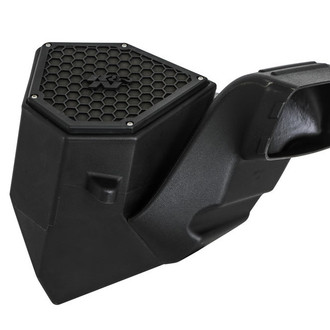 K&N® - 63 Series AirCharger® High-Density Polyethylene Black Cold Air Intake System with Red Filter