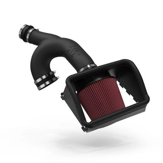 K&N® - 63 Series AirCharger® High-Density Polyethylene Cold Air Intake System with Red Filter