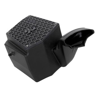 K&N® - 63 Series AirCharger® High-Density Polyethylene Black Cold Air Intake System with Red Filter