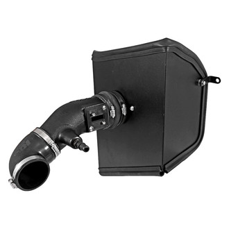 K&N® - 63 Series AirCharger® High-Density Polyethylene Black Cold Air Intake System with Red Filter