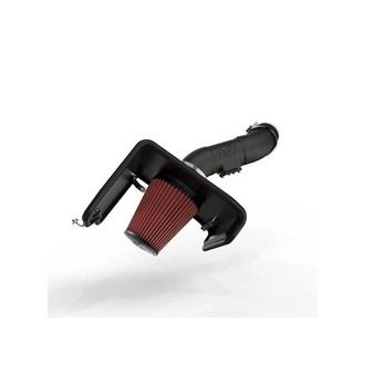 K&N® - 63 Series AirCharger® High-Density Polyethylene Black Cold Air Intake System with Red Filter