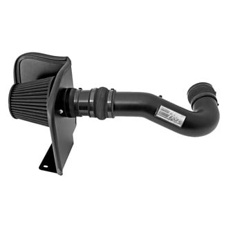 K&N® - 71 Series Blackhawk Induction® Aluminum Black Powder Coated Cold Air Intake System with Black Filter