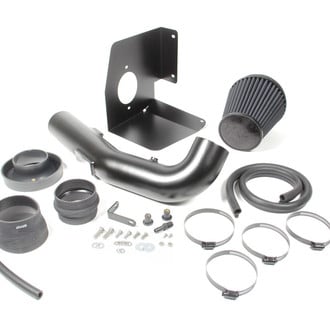 K&N® - 71 Series Blackhawk Induction® Aluminum Textured Black Cold Air Intake System with Black Filter