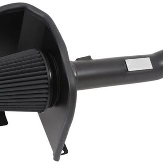 K&N® - 71 Series Blackhawk Induction® Aluminum Textured Black Cold Air Intake System with Black Filter