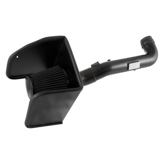 K&N® - 71 Series Blackhawk Induction® Aluminum Textured Black Cold Air Intake System with Black Filter