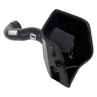 K&N® - 71 Series Blackhawk Induction® Aluminum Black Powder Coated Cold Air Intake System with Black Filter