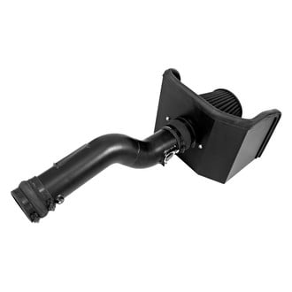 K&N® - 71 Series Blackhawk Induction® Aluminum Black Powder Coated Cold Air Intake System with Black Filter