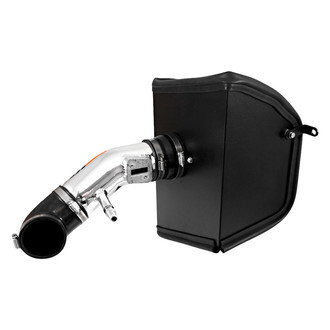 K&N® - 77 Series High-Flow Performance Aluminum Polished Cold Air Intake System with Red Filter