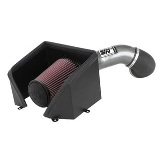 K&N® - 77 Series High-Flow Performance Aluminum Polished Cold Air Intake System with Red Filter