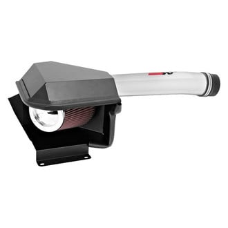 K&N® - 77 Series High-Flow Performance Aluminum Polished Cold Air Intake System with Red Filter