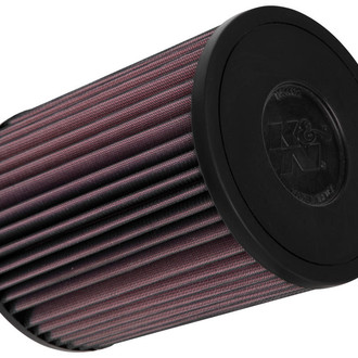 K&N® - E Series Round Straight Red Air Filter (3.188" ID x 5.688" OD x 7.75" H)