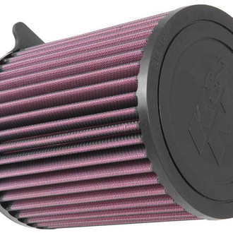 K&N® - E Series Round Straight Red Air Filter (3.063" ID x 5.625" OD x 6.75" H)