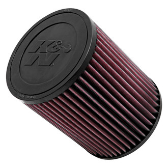 K&N® - E Series Round Straight Red Air Filter (3.625" F x 5.813" OD x 7.25" H)