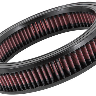 K&N® - E Series Round Straight Red Air Filter (8" ID x 10" OD x 2" H)