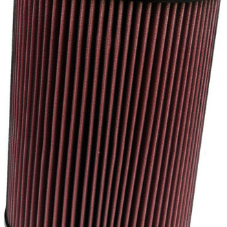 K&N® - E Series Round Straight Red Air Filter (5.25" ID x 9" OD x 12.938" H)
