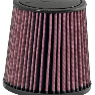 K&N® - E Series Round Tapered Red Air Filter (3.625" F x 6" B x 5.063" T x 6.063" H)