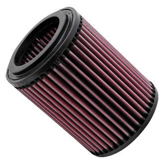 K&N® - E Series Round Straight Red Air Filter (3.188" ID x 4.938" OD x 6.75" H)
