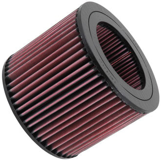 K&N® - E Series Round Straight Red Air Filter (4.313" ID x 6.813" OD x 5.813" H)